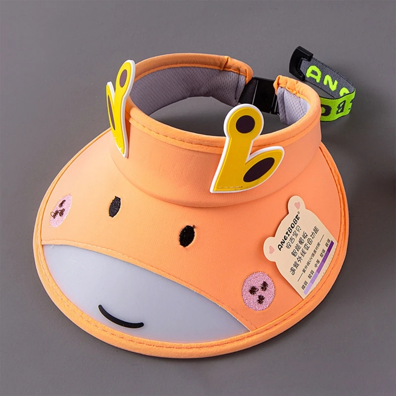 Детская летняя шляпа с козырьком и мультяшными ушками |