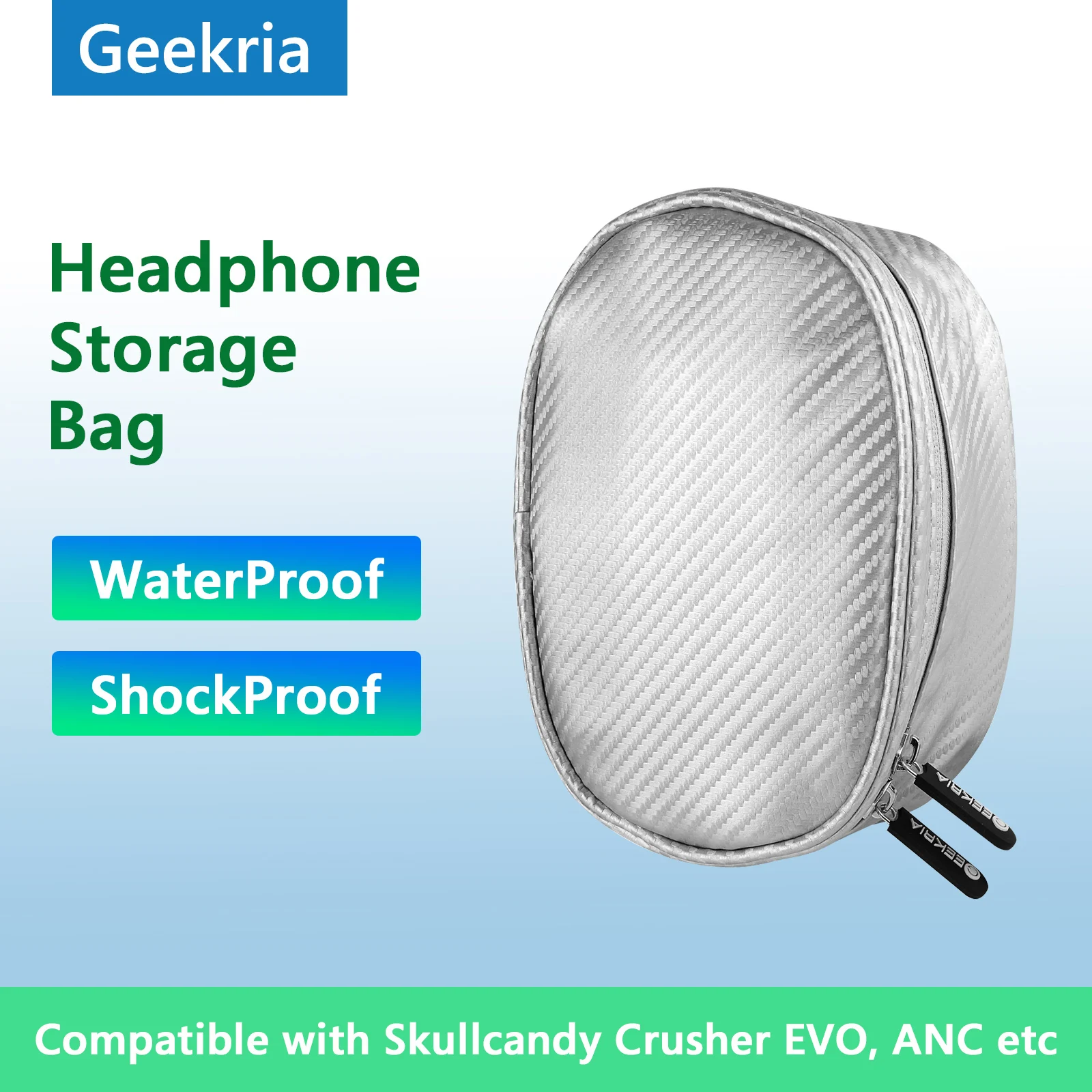 

Жесткий портативный чехол Geekria для наушников Skullcandy дробилка EVO Hesh 3 Bluetooth гарнитура сумка для аксессуаров