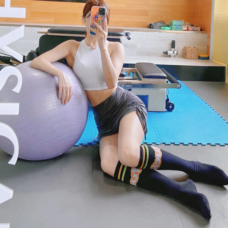 Sports Yoga Fitness Running Long Barrel Compression Socks High Tube Sports socks woman socks winter girl socks knee high socks