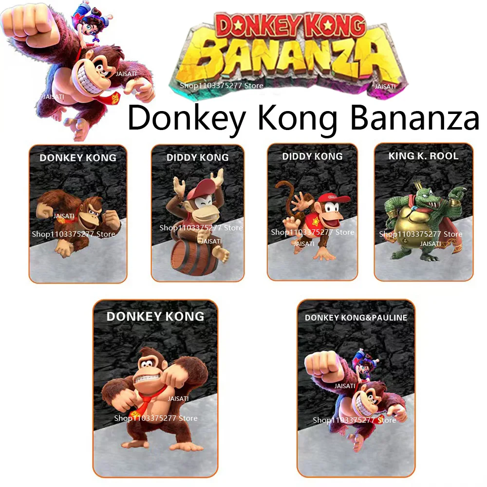 Фото Donkey Kong Bananza DONKEY KONG DIDDY KONG KING K.ROOL DONKEY KONG&PAULINE карта для переключателя №1