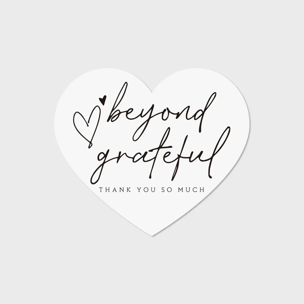 

Открытки с благодарностью MOONBIFFY, сердечки, 30 шт