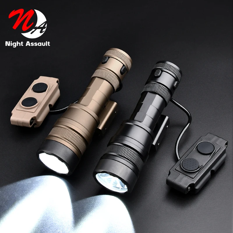 

WADSN Tactical Flashlight REIN Weapon Light Cloud Defensive 1000Lumen Metal LED White Light Picatinny Rail Airsoft Hunting Lamp