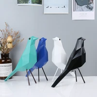 home decoration nordic style peace pigeon ornamen resin craft lovely bird miniatures figurines for new decor colorful sculpture