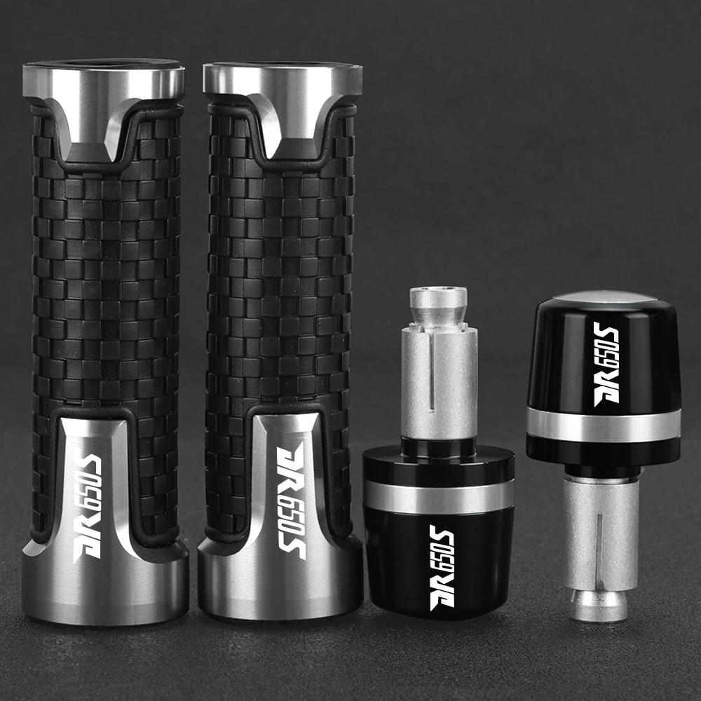 

For Suzuki DR650S DR 650S 1994-1996 DR650 S 1997-2010 Motorcycle accessories 7/8" 22MM Handlebar Grips Handle Bar Cap End Plugs