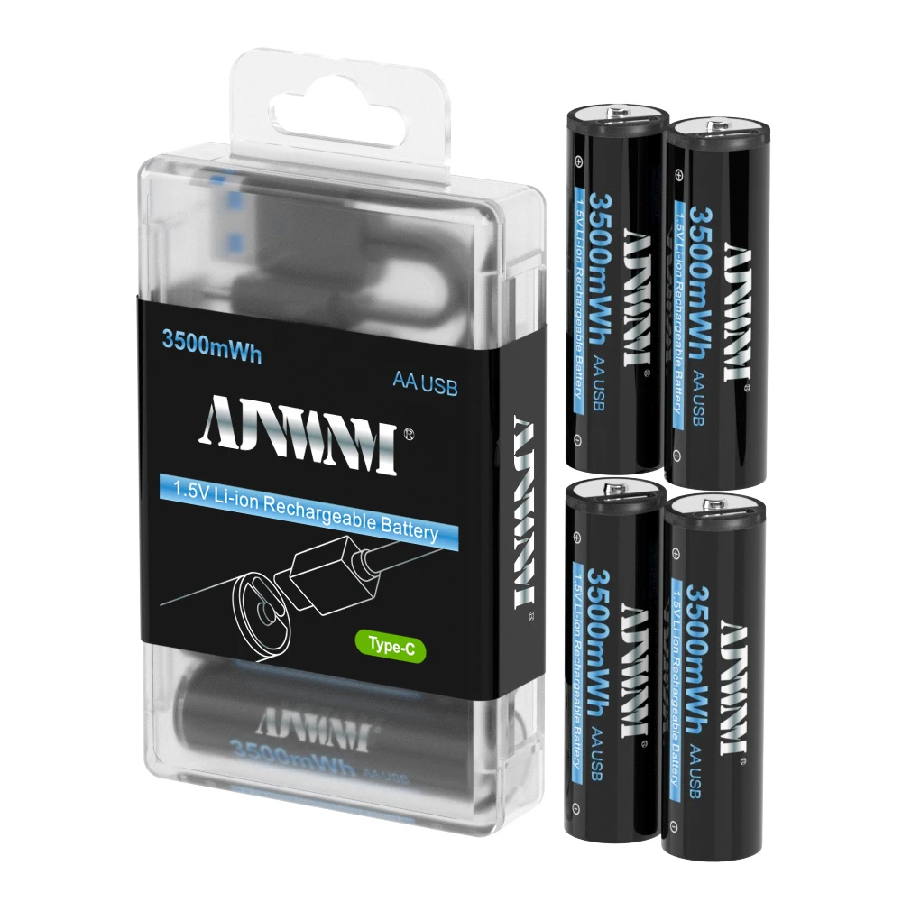 Литий-ионная аккумуляторная батарея типа АА 1 5 В 3500 МВтч для беспроводной игрушки