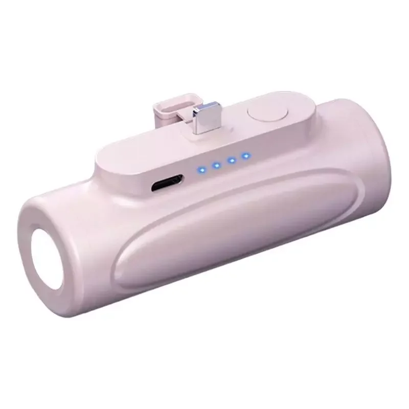 

Pocket Flashlight Power Bank With Flashlight 5000mah USB C Rechargeable Flashlight Power Bank Zoomable Portable Phone Charger