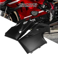 for ducati panigale v4rs 2018 2021 motorcycle carbon fiber lower bodywork belly pan fairing cover cowling panel guard protector