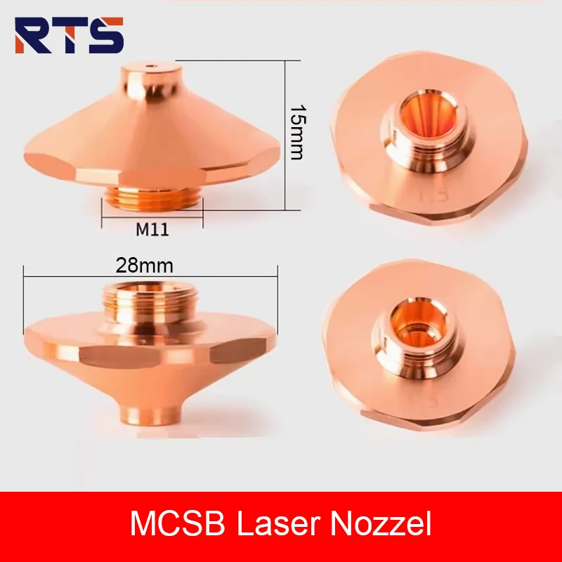 Лазерная насадка RTS MCSB диаметром 28 мм калибр 1 0-5 0 для Raytools Hans HSG WSX Bodor Precitec