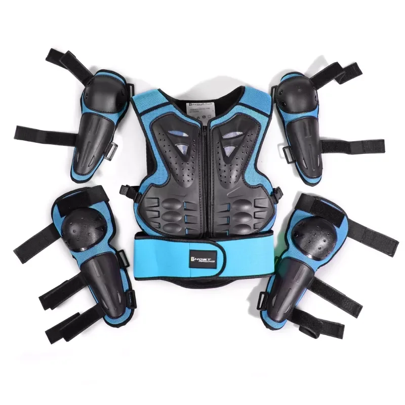 N0HF Kids Motorcycle Motorbike Full Body Armor Protective Gear Chest Back Protector Elbow Knee Protection Pads for Motocross enlarge