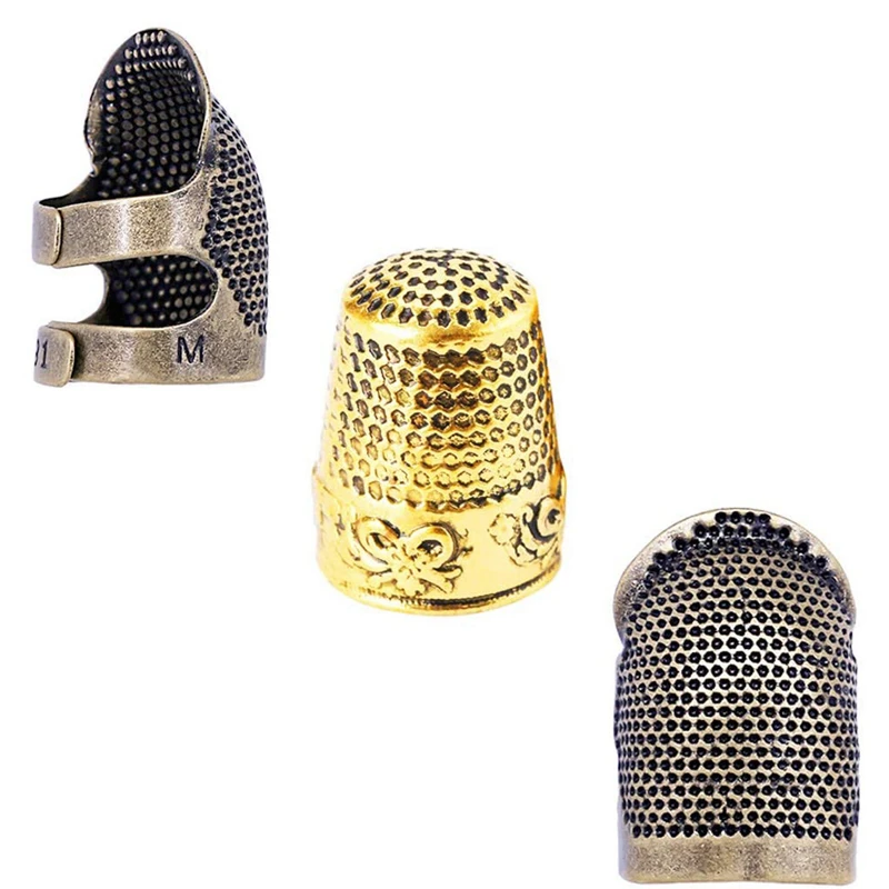 

3 Pcs Sewing Thimble Finger Protector Adjustable Fingertip Thimble Sewing Accessories DIY Sewing Tools