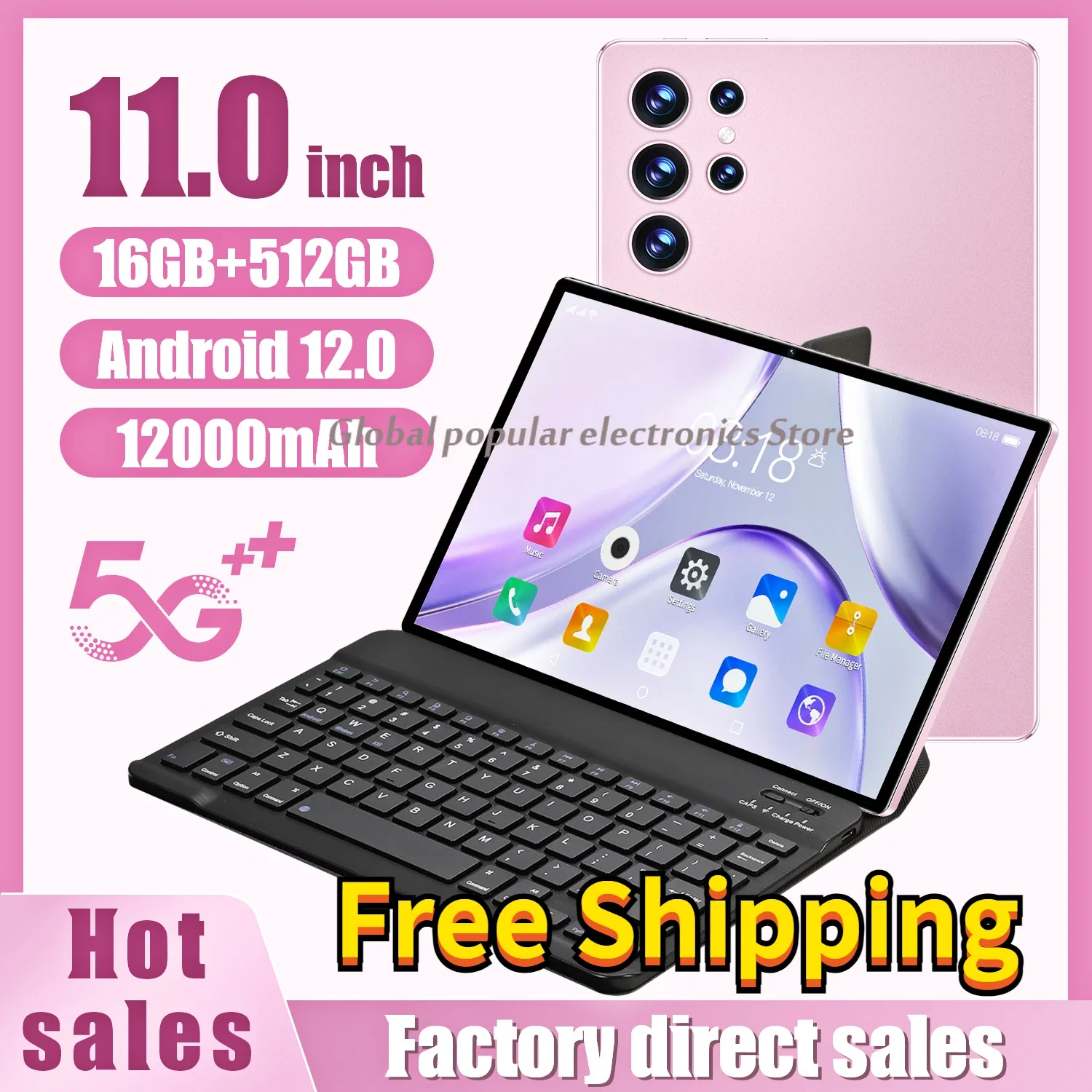

Original S23 Ultra Tablet 11inch Android Global Version 5G 12000mAhWifi Tablets16G 512GB Tablet PC For Google Play Free Shipping