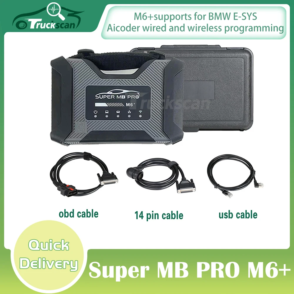 СУПЕР МБ ПРО М6+ DoIP для BW Benz Авто-грузовик Авто диагностический инструмент DTS Monaco &amp; Vediamo DAS XENTRY WIS EPC on.