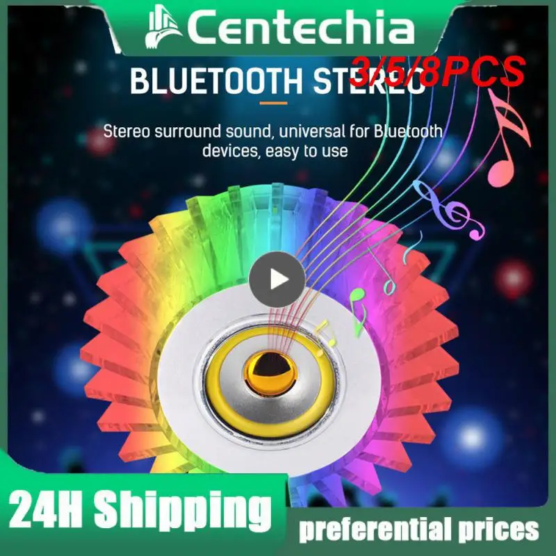 

3/5/8PCS Music Color Changing Rgb Color Multicolor Decorative Bulb With Remote Control Light Light Crystal Bulb