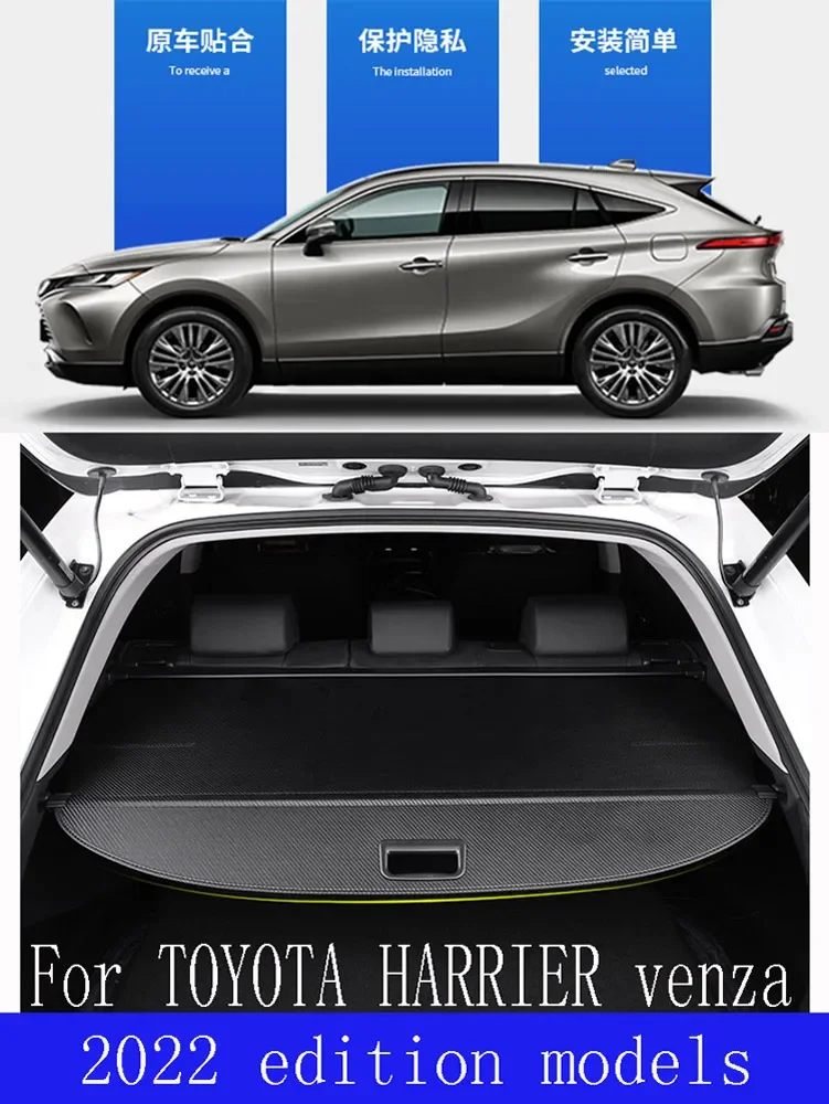 Фото Телескопическая шторка в багажник для TOYOTA HARRIER/Venza, карбоновая шторка-шторка для моделей 2022 года №1