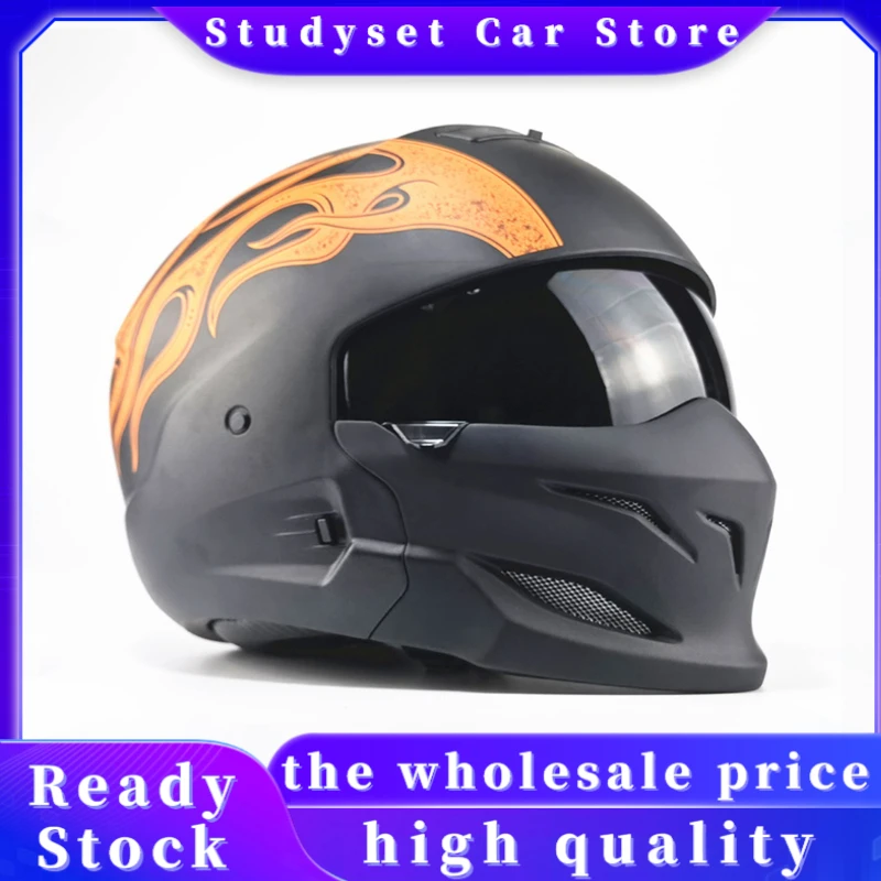 

Motorcycle Retro Helmet Lightweight Shock-absorbing Breathable Outdoor Riding Helmet Hard Hat