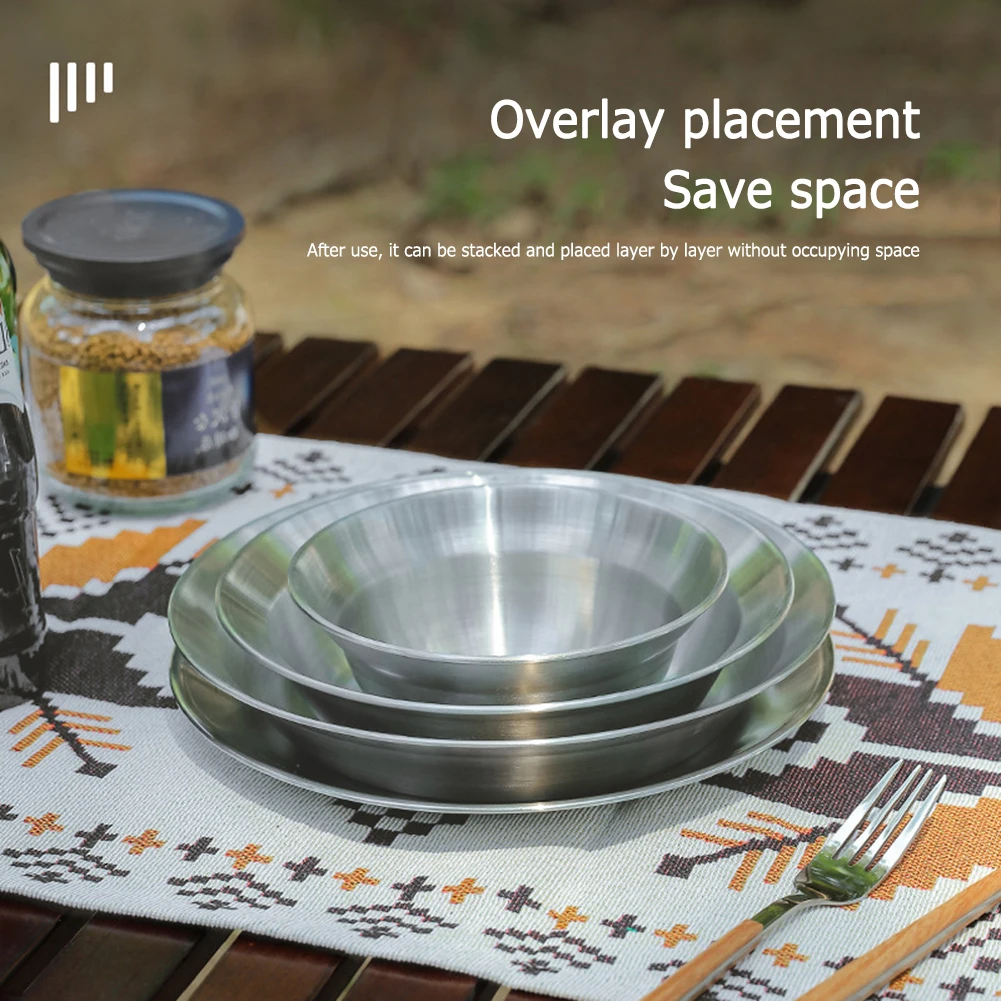 

4 шт./компл. оборудование для готовки на открытом воздухе для барбекю, походов, пикника, тарелки для барбекю, тарелка для пикника большой емко...