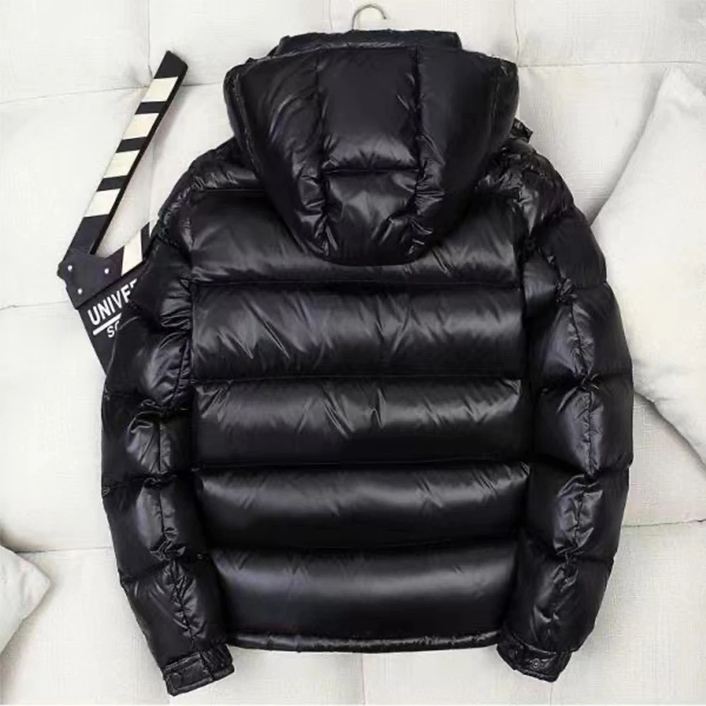 Men's Thickened Down Jackets Zipper Parka Men Casual White Down Jacket Outdoor Warm Feather Winter Jacket Doudoune Coat Outwear