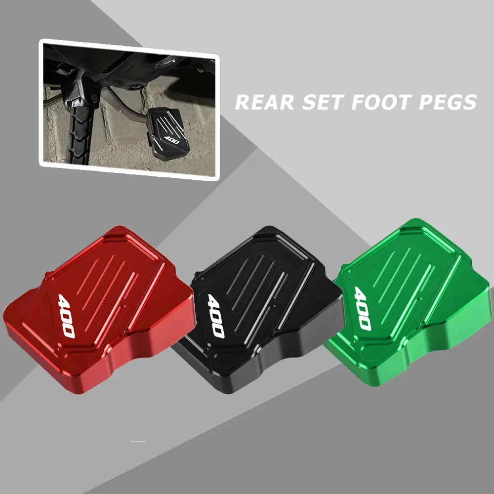 

Подножки для KAWASAKI NINJA400 NINJA 400 2018 2019 2020 2021, аксессуары для мотоциклов, подножки, набор задних подножек, алюминиевые педали