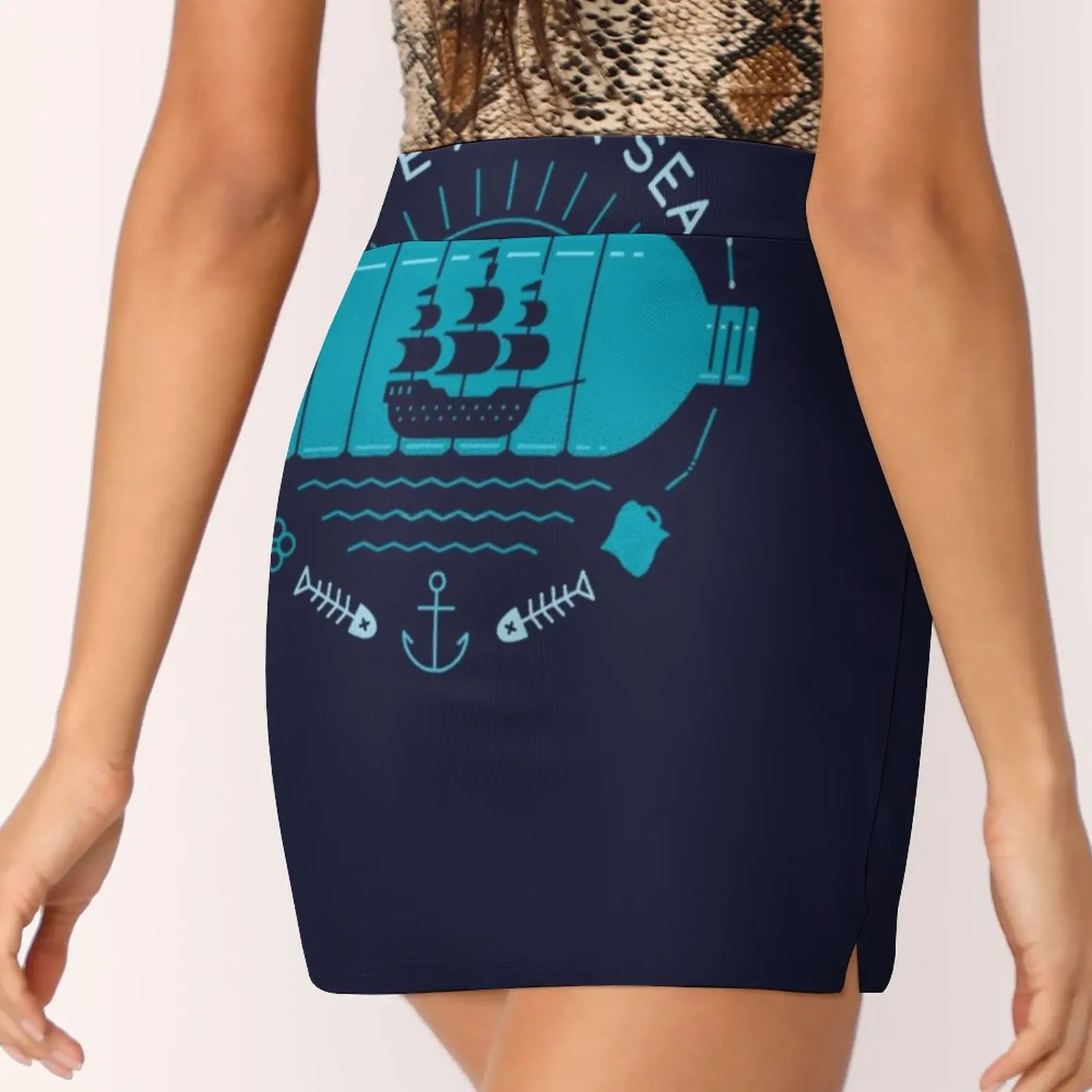 Save Arrr Seas Юбки Женская мода 2022 брючная юбка мини-юбки офисная короткая The Paper Crane Rick