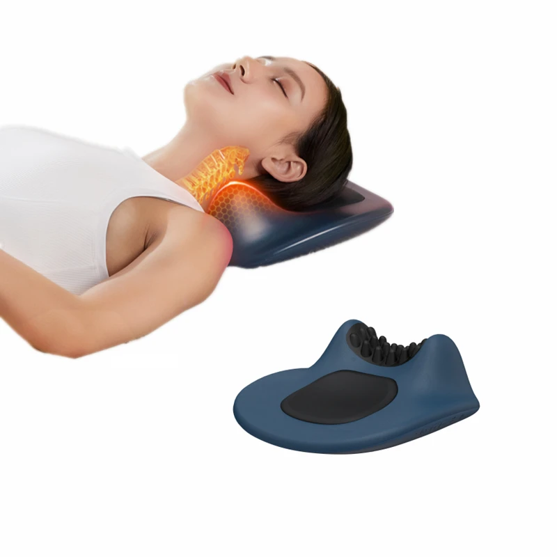 

New Product 2022 Ems Electric Pulse Neck Massager Pillow With Heat cervical Neck acupuncture massage