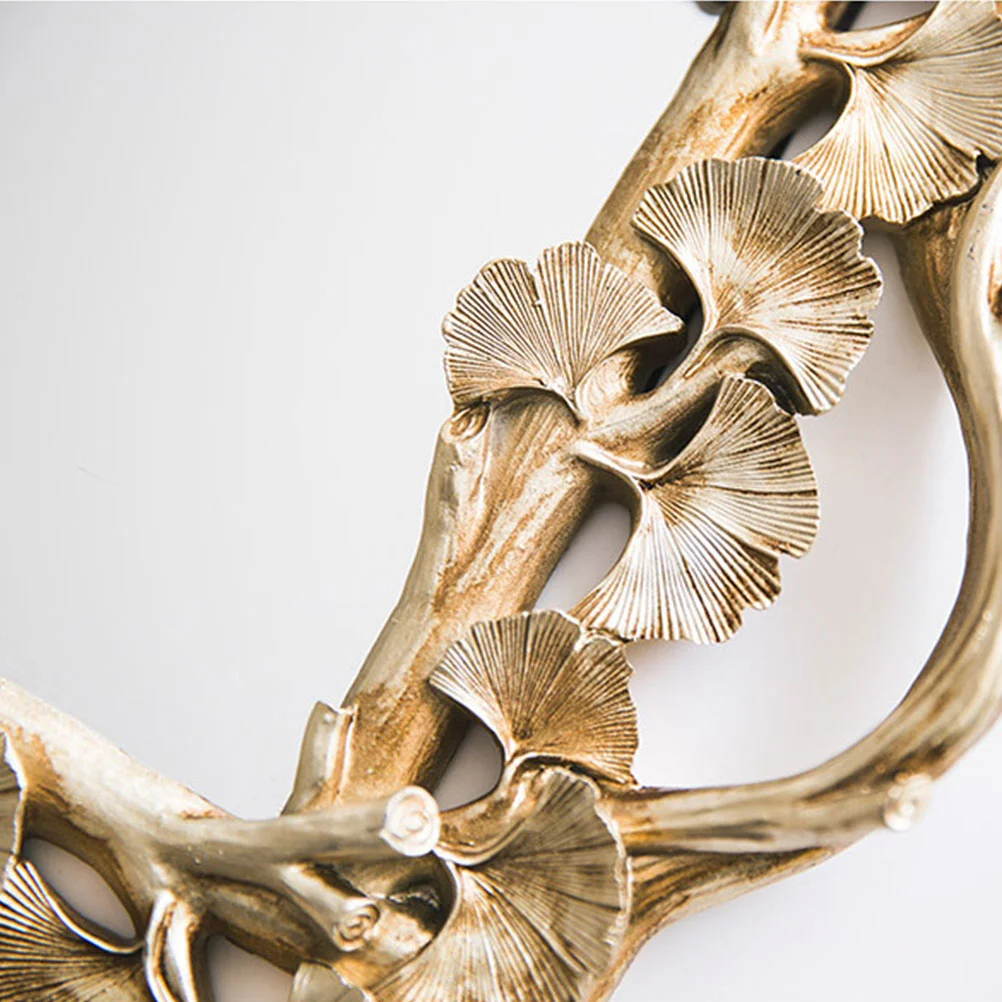 

Metal Serving Tray Ginkgo Leaf Decorative Tray Rectangular Vintage Dinner Tray Dessert Snack Appetizer Plate for Wedding