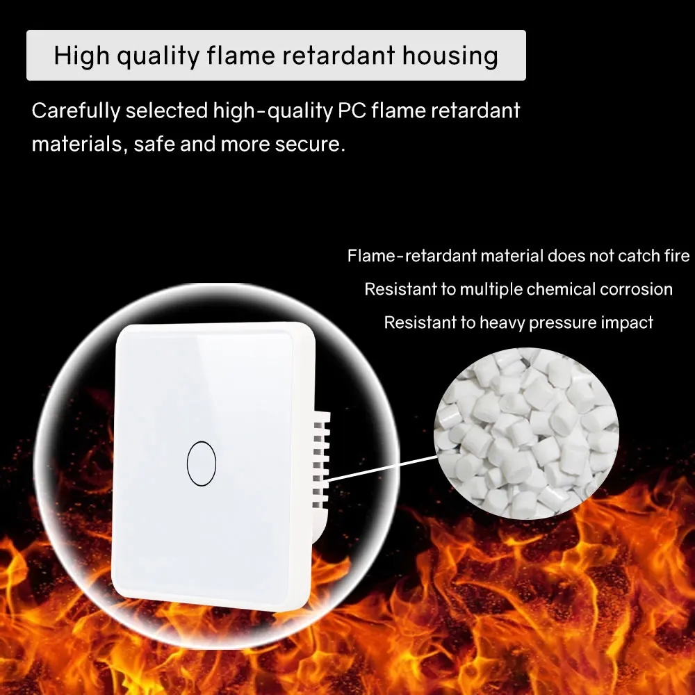 Smartier EU Smart Wi-Fi настенный сенсорный переключатель 4-гласильная стеклянная панель с металлическим каркасом электрический выключатель света Tuya умный переключатель (art.: 3920cf41acec4) - 3920cf41acec4