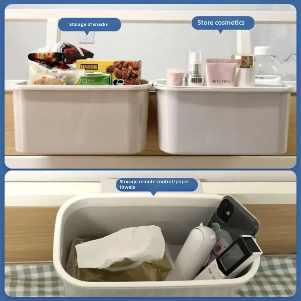 2025 Home Large Capacity Bedside Hanging Basket Shelf Crib Storage Baby Diaper Bag Fence Table Box