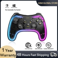 wireless switch pro controller 2022 new switch controller by app compatible switch switch lite switch oled adjustable led