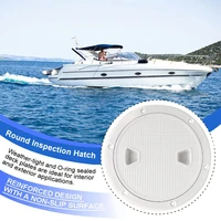 cruise ship white round non slip 6 inch boat sailing inspection marine deck cover lid