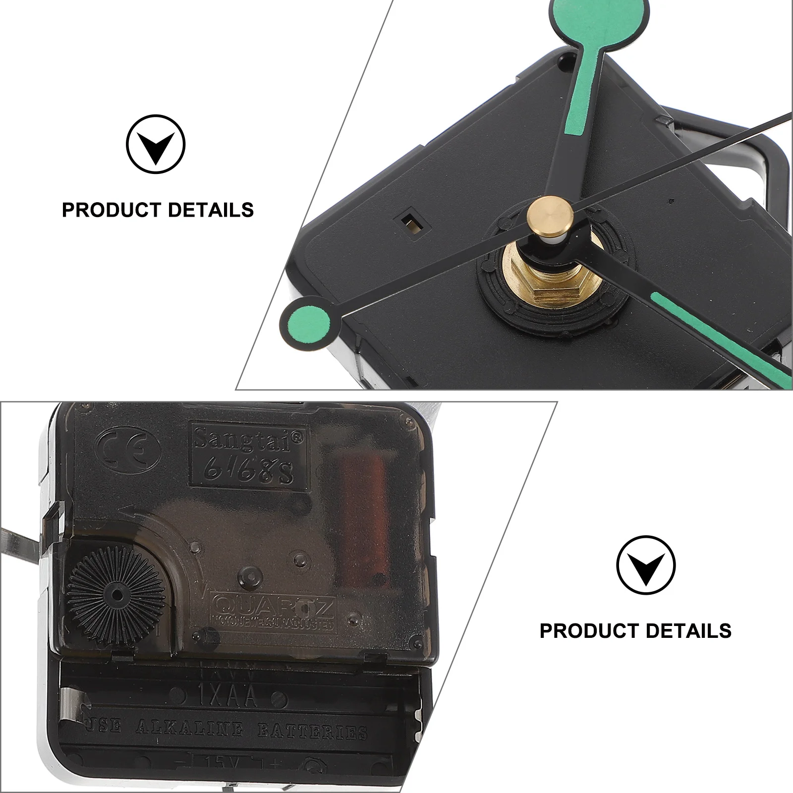

Clock Movement Kit Mechanism Parts Replacement Works Operated Do It Yourself Silent Kits Hands Set Accessory Motor Home Wall