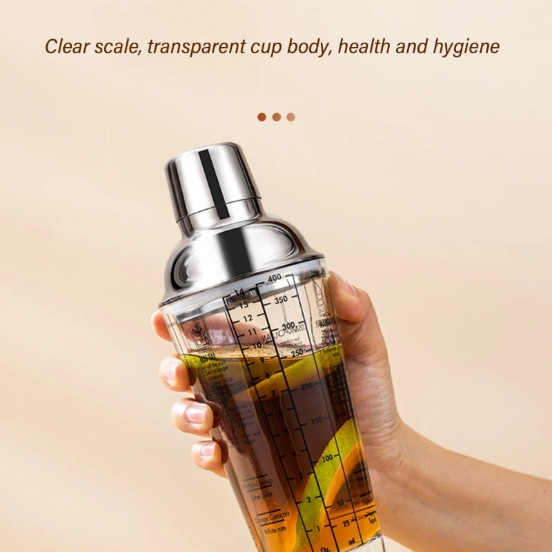 Чашка для смешивания коктейлей со шкалой профессионального миксолога