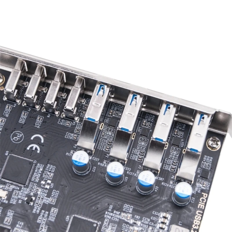 Карта PCIe USB 3.2 Gen2 8 портов 4X тип C 4 A карта расширения 10 Гбит/с внутренний для ПК