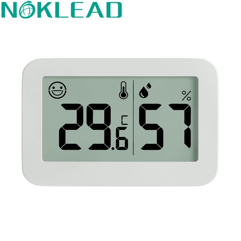 NOKLEAD 2PCS Mini LCD Digital Thermometer Hygrometer Indoor Temperature Humidity Meter Weather Station Sensor Gauge Home 2023