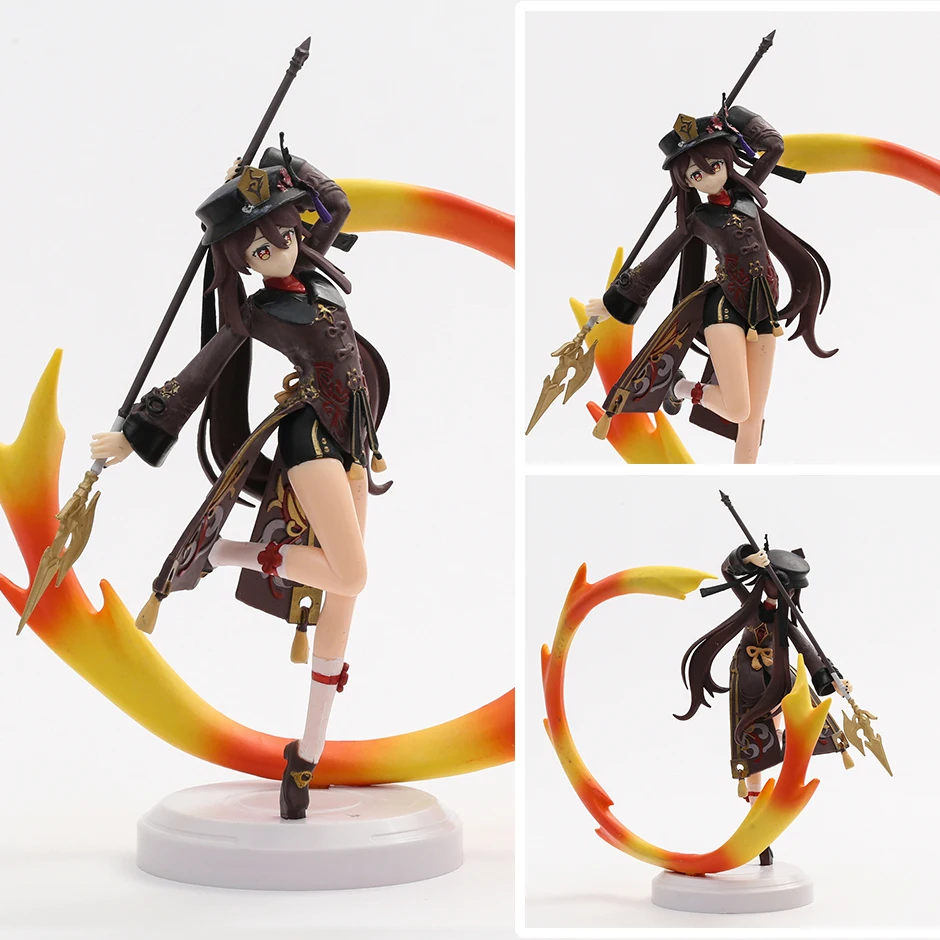 

21cm Genshin Impact Hu Tao Battle Ver Figure Toy Collection Desktop Model