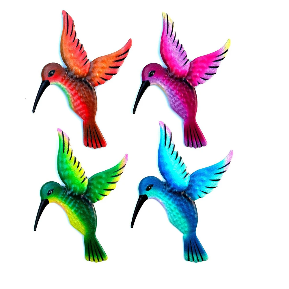 

Wrought Iron Hummingbird Ornament Metal Wall Art Decor Hanging Crafts For Home Living Room Bedroom Garden Decor 11x9.5x0.5cm