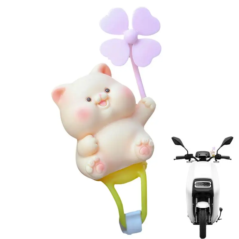 

Мультяшный орнамент для руля велосипеда, украшение на руль с вращающейся мельницей, Мотоциклетные аксессуары для электромобиля, дороги