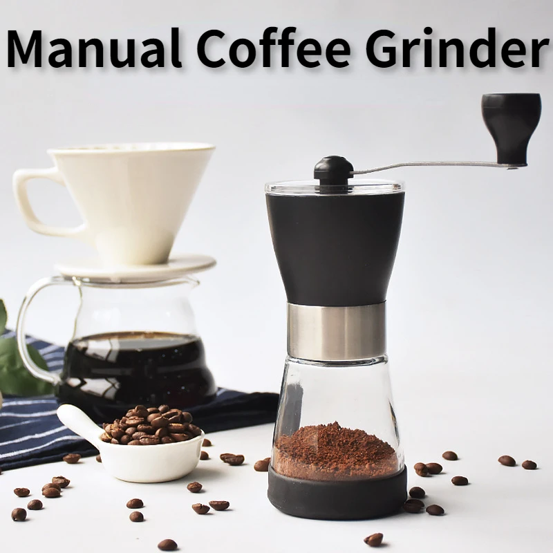 

Manual Coffee Grinder Home Portable Bean Grinder Stainless Steel Abrader Herbs Spices Nuts Grains Coffee Grinding Kitchen Items