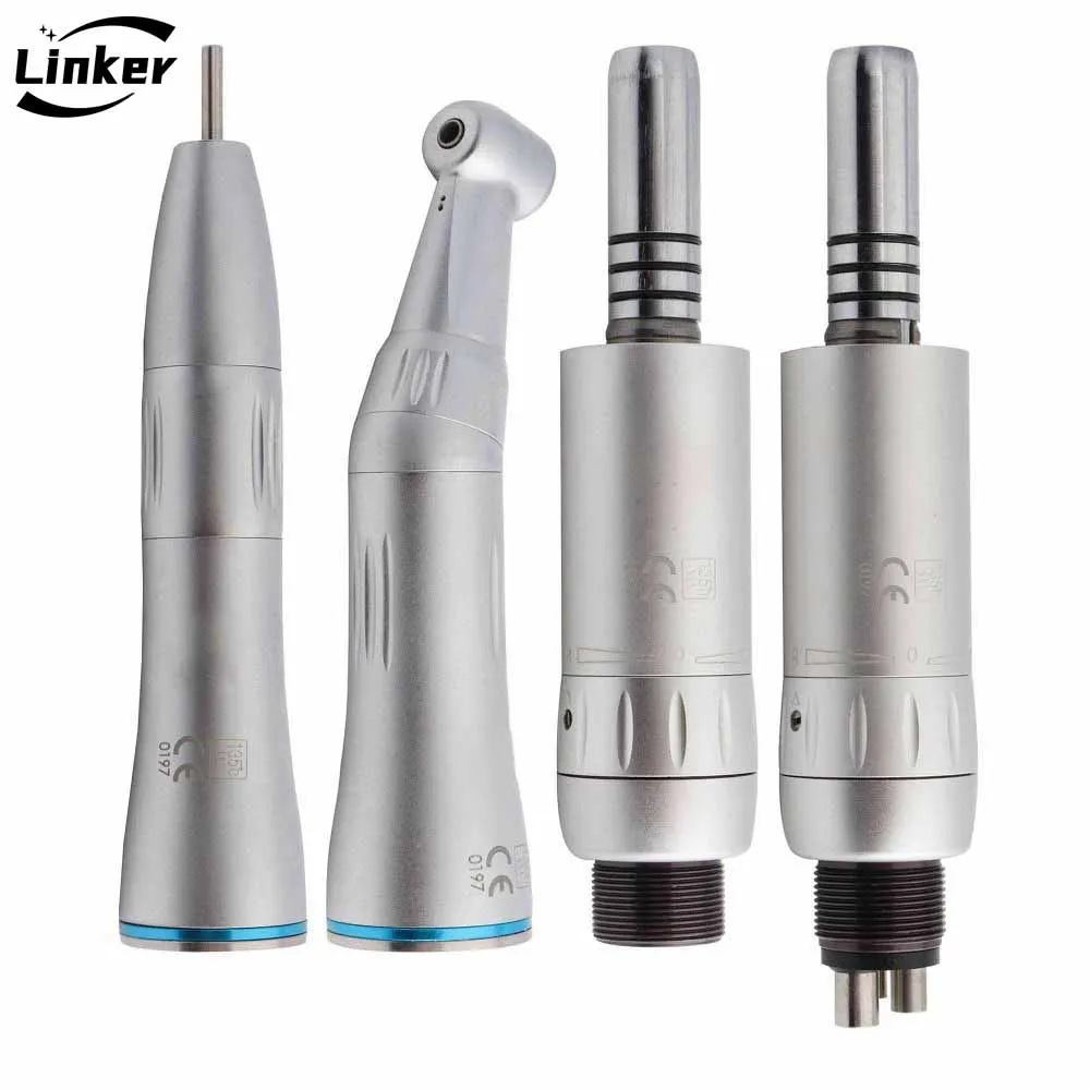 

Dental Low Speed Handpiece Kit Air Turbine Straight Contra Angle Air Motor Inner Water Spray 2/4Holes Available BODE