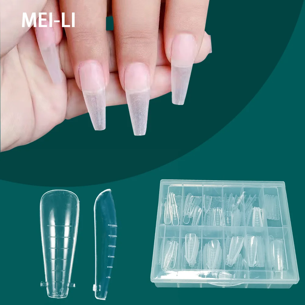 Формы для наращивания ногтей с полным покрытием Типсы быстрая формовка