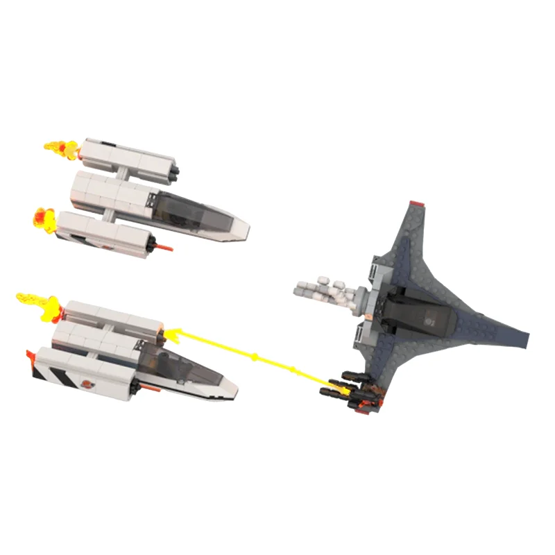 Фото Набор строительных блоков MOC Space Gen One Star Defender, 112 деталей, архитектурные игрушки, креативные идеи, праздничные подарки, развивающие конструкторы №3