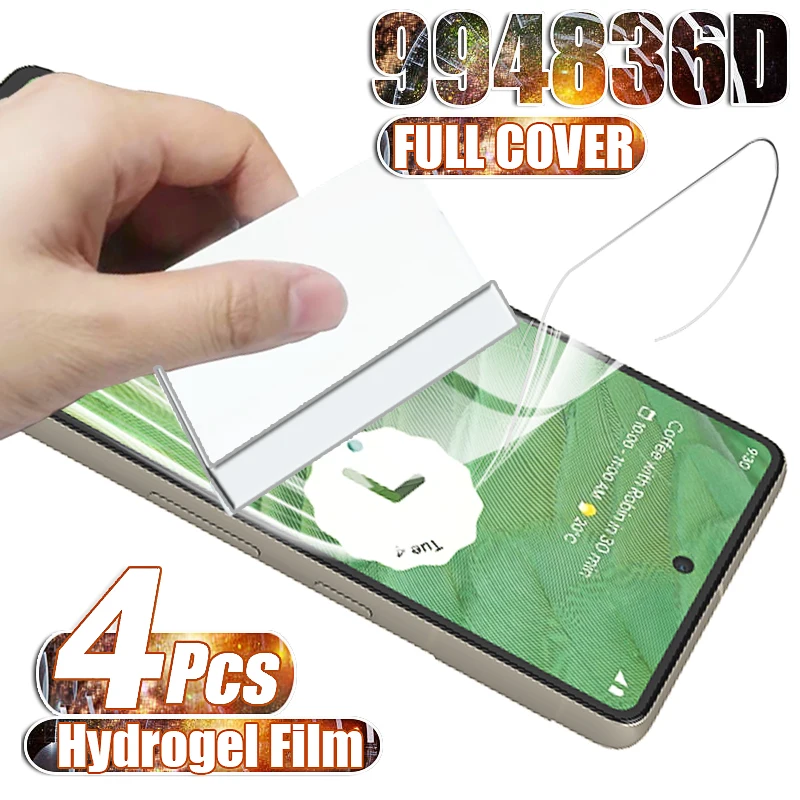 4Pcs Hydrogel Film Screen Protector for Google Pixel 7 Pro 6a 5a 4a 5G Screen Protector Pixel6 Pixel 7pro 6 A Pixel6a Not Glass