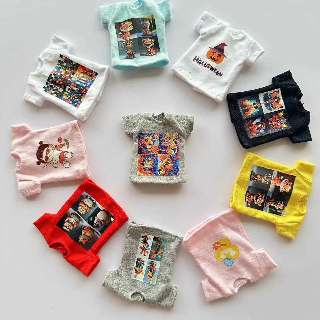 Фото Новая модная одежда для кукол Blyth 1/6, футболка для кукол с милым рисунком для Барби OB24 Blyth,Licca,Azone, аксессуары для кукол 1/6 №3