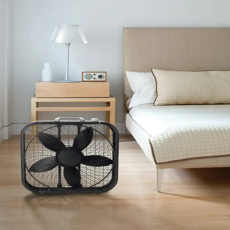 

Colors 20" Weather Resistant Box Fan, with 3-Speeds, B20301, Black