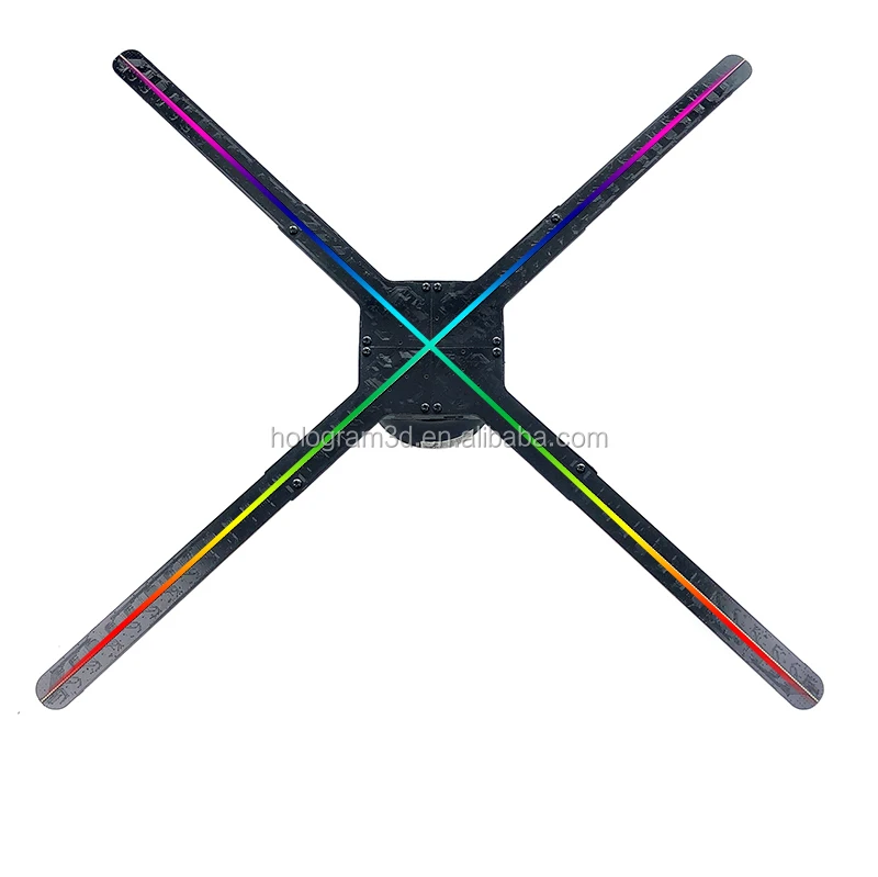 

Mobile phone one click 3d text cube New technology M7 75CM 3D holographic led display advertising player hologram led fan