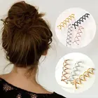 Заколка для волос спиральная плетеная, 10 шт.