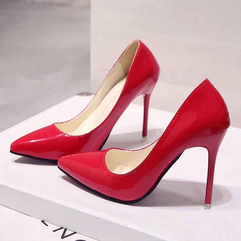 

Office Lady Shoes Sexy Women Pumps Women's Shoes High Heels Pointed Toe Dress Shoes Basic Pumps Stiletto Heel Female Footwear