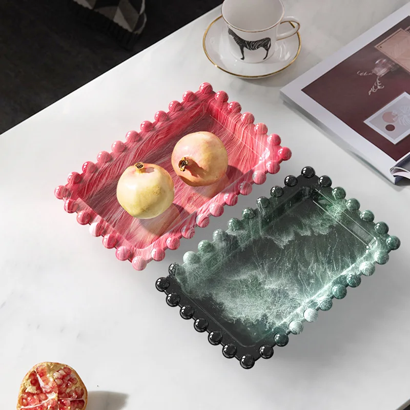 

Прозрачная эпоксидная форма «сделай сам», большая прямоугольная пластина для бусин, форма, силиконовая форма для гипса, лоток для хранения ...