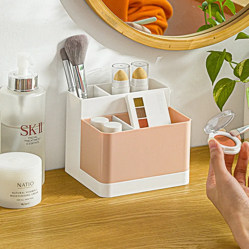 

Nordic Desktop Storage Box Cosmetic Storage Box Dormitory Office Stationery Creative Student Storage Box Ornaments Organizer