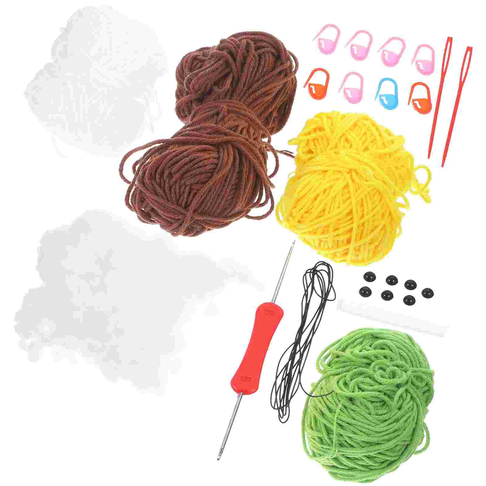 

1 Set of Crochet Knitting DIY Materials Handcraft Turtle Bee Decor Artificial Turtle Bee Crochet Decor