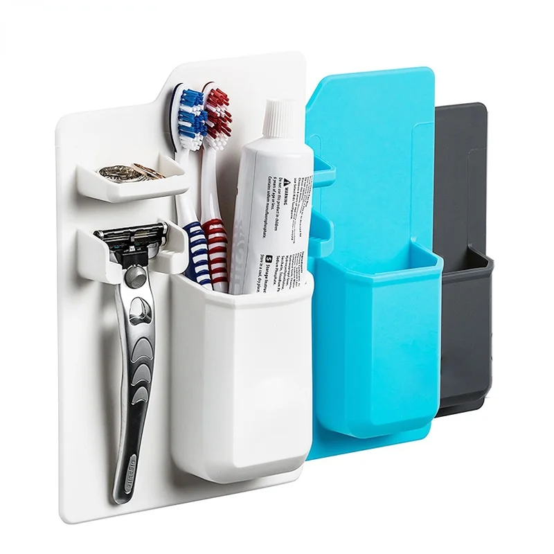 Shelf Wall Mounted Bathroom Organizer Hair Band Storage Box Shower Accessories